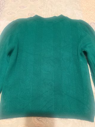 Jersey verde de manga larga