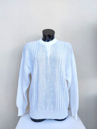 Maglione vintage taglia L colore bianco