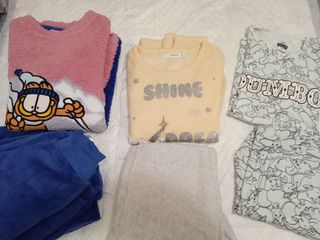 3 Pijamas invierno chica woman secret, Tezenis...