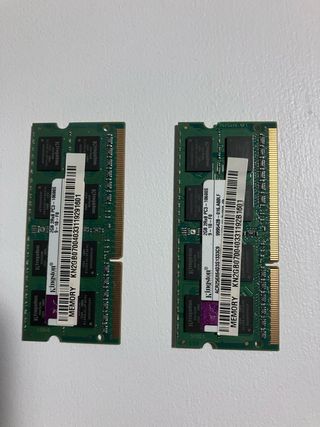 2x Kingston 2GB DDR3 1600MHz RAM