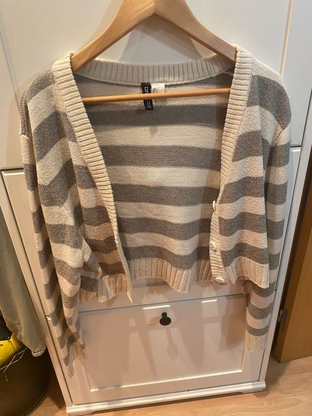 Jersey SHEIN rayas beige y marrón Talla S