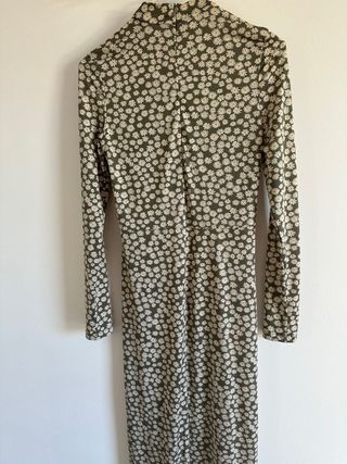 Vestido Mango floral verde nuevo con etiqueta