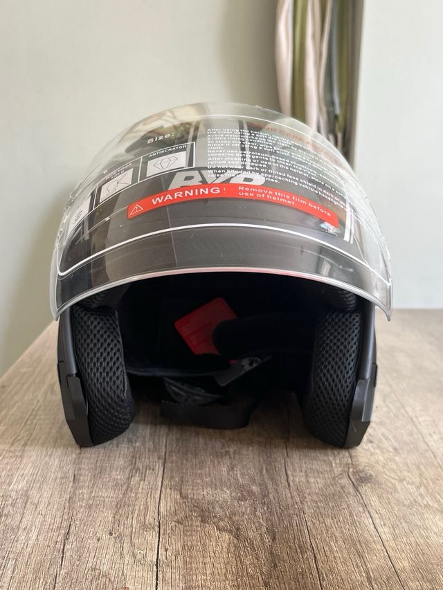 Casco Moto Jet BYB Negro