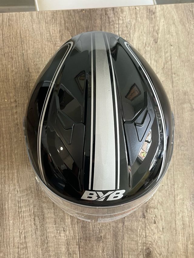 Casco Moto Jet BYB Negro
