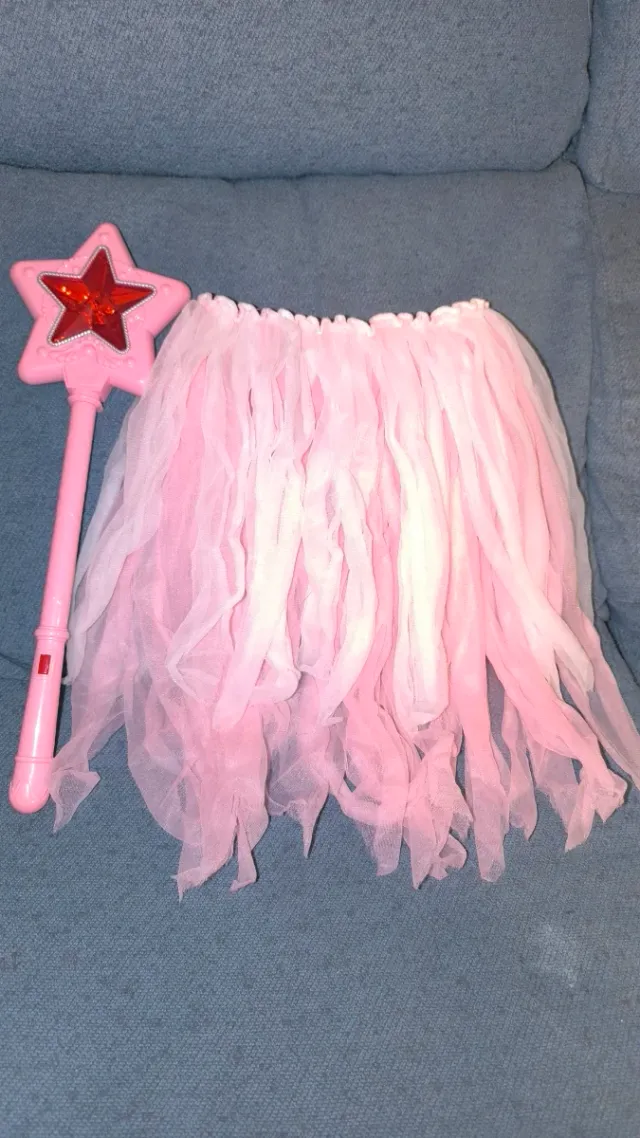 Disfraz Hada Rosa con Varita Estrella (con sonido)