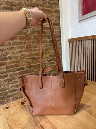 Bolso de mano/hombro marrón