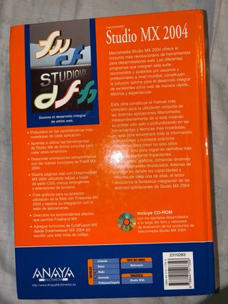 Libro La biblia Studio MX 2004 + CD