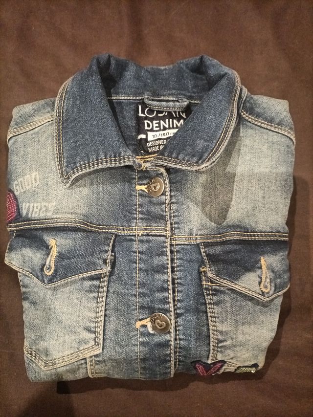 Chaqueta tejana niña T.10 (140cm)