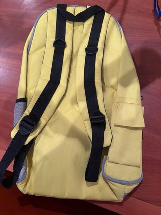 Mochila amarilla y gris