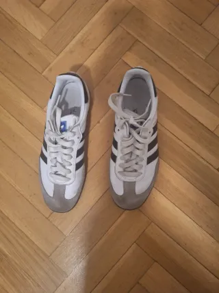 Adidas Samba Gris y Blanco