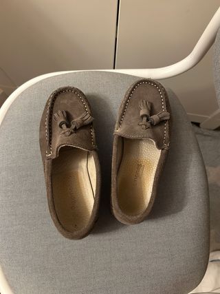 Mocasines de piel para niño Talla 30