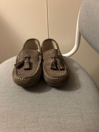 Mocasines de piel para niño Talla 30