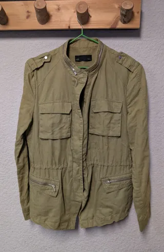 Chaqueta verde militar mujer talla M