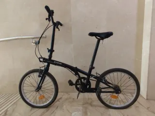 Bici Plegable B-Twin Negra