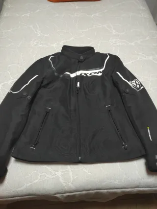 Chaqueta Moto Mujer Negra