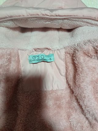 Abrigo rosa calentito nuevo