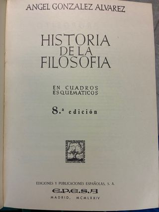 Historia de la filosofía 