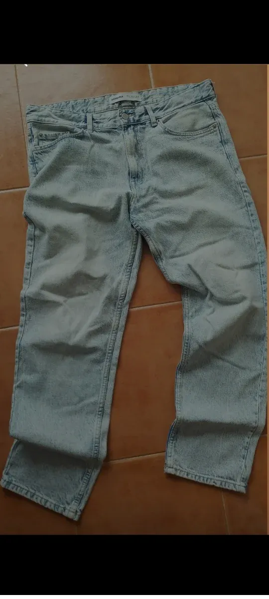 Vaqueros anchos hombre Bershka