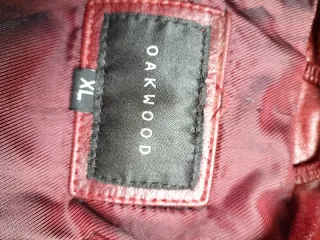 Chaqueta Piel Búfalo Vintage  Roja