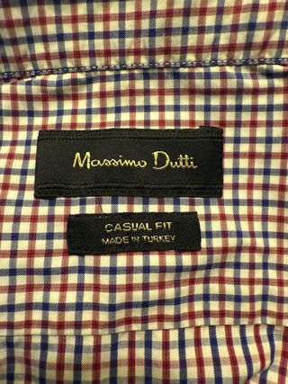 Camisa Massimo Dutti cuadros azul y rojo