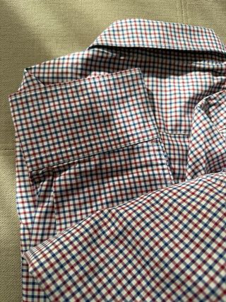 Camisa Massimo Dutti cuadros azul y rojo