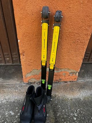 Rollerski Salomon y Botas salomon clasic 
