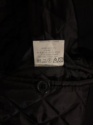 Cappotto uomo nero taglia 52