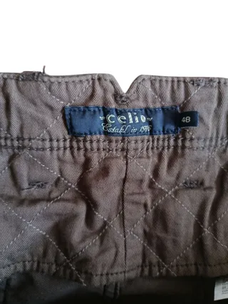 Pantalón Celio Gris Oscuro Talla 48 Straight Fit