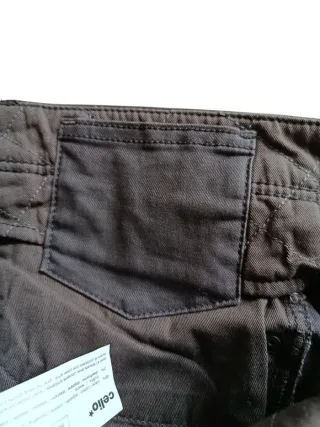 Pantalón Celio Gris Oscuro Talla 48 Straight Fit