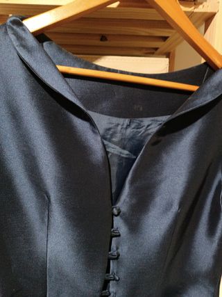Vestido azul de seda 100% 