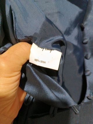 Vestido azul de seda 100% 