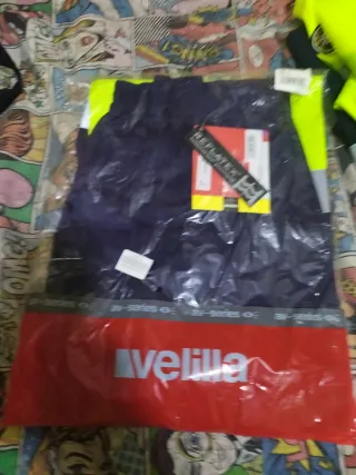 Conjunto Ropa Trabajo Velilla Azul/Amarillo