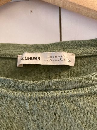 Pull&Bear Top Verde Talla M