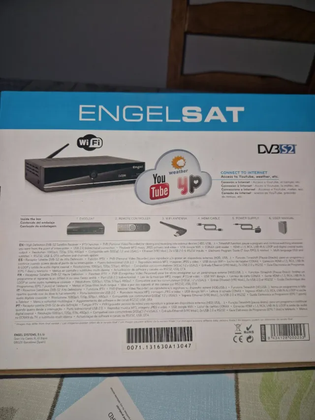 Receptor Engel RS8100HD PVR HD SAT