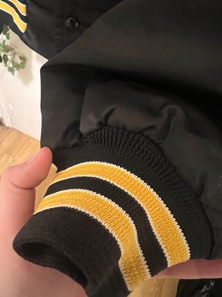 Chaqueta NFL Steelers Vintage Negra y Amarilla