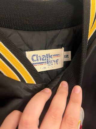 Chaqueta NFL Steelers Vintage Negra y Amarilla