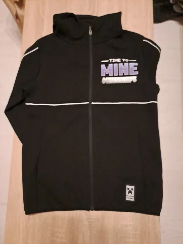 Sudadera Minecraft Negra con Logo