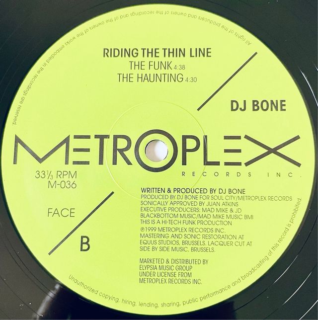 DJ Bone - Riding The Thin Line > TECHNO
