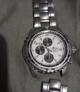 Reloj Lotus Cronógrafo Caballero Plata Blanco