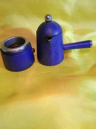 Caffettiera moka blu
