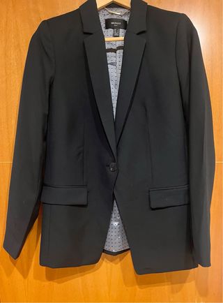 Blazer Negro Mango Talla S