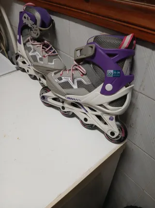 Patines en línea Oxelo grises y morados
