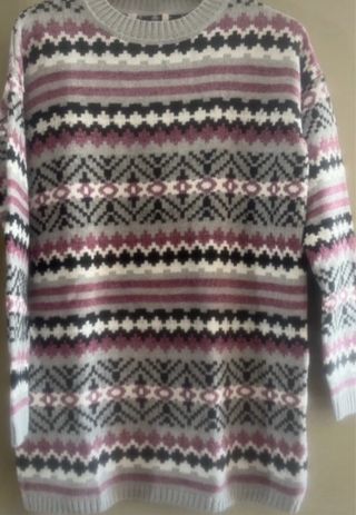 Jersey largo estampado escandinavo Talla M