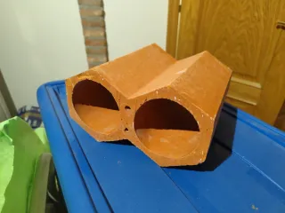 Botellero terracota doble, 40 unidades. 