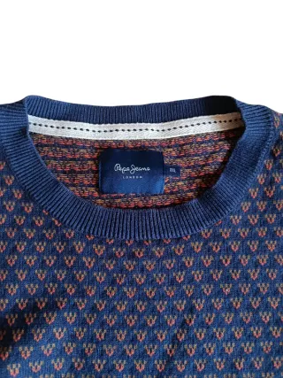 Pepe Jeans Jersey XXL Estampado Azul Marino