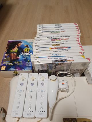 Consola Nintendo Wii + Accesorios y Juegos