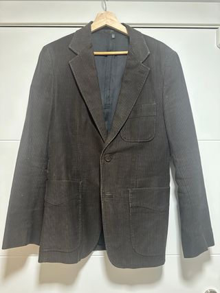 Chaqueta americana de pana marrón