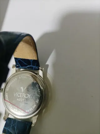 Reloj Viceroy 40071 Esfera Blanca Correa Azul