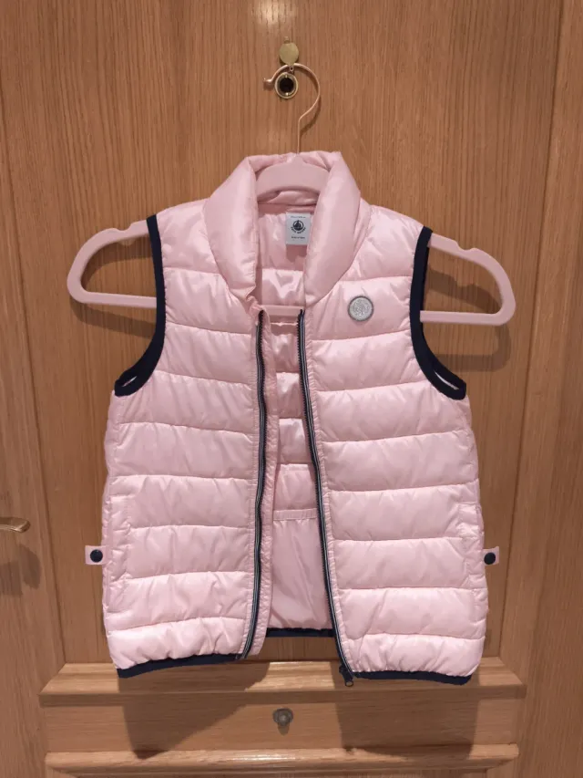 Chaleco Petit Bateau niña rosa 8 años
