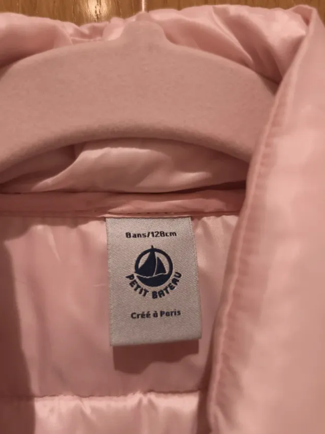 Chaleco Petit Bateau niña rosa 8 años